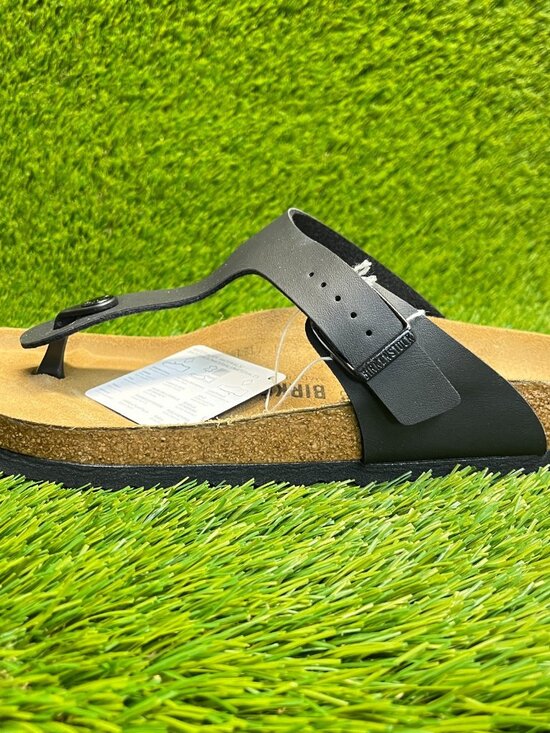 Birkenstock Gizeh Birko-Flor Mens Size 9 Black Brown Beach Outdoor Thong Sandals main image 6